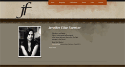 Desktop Screenshot of jenniferfoerster.com